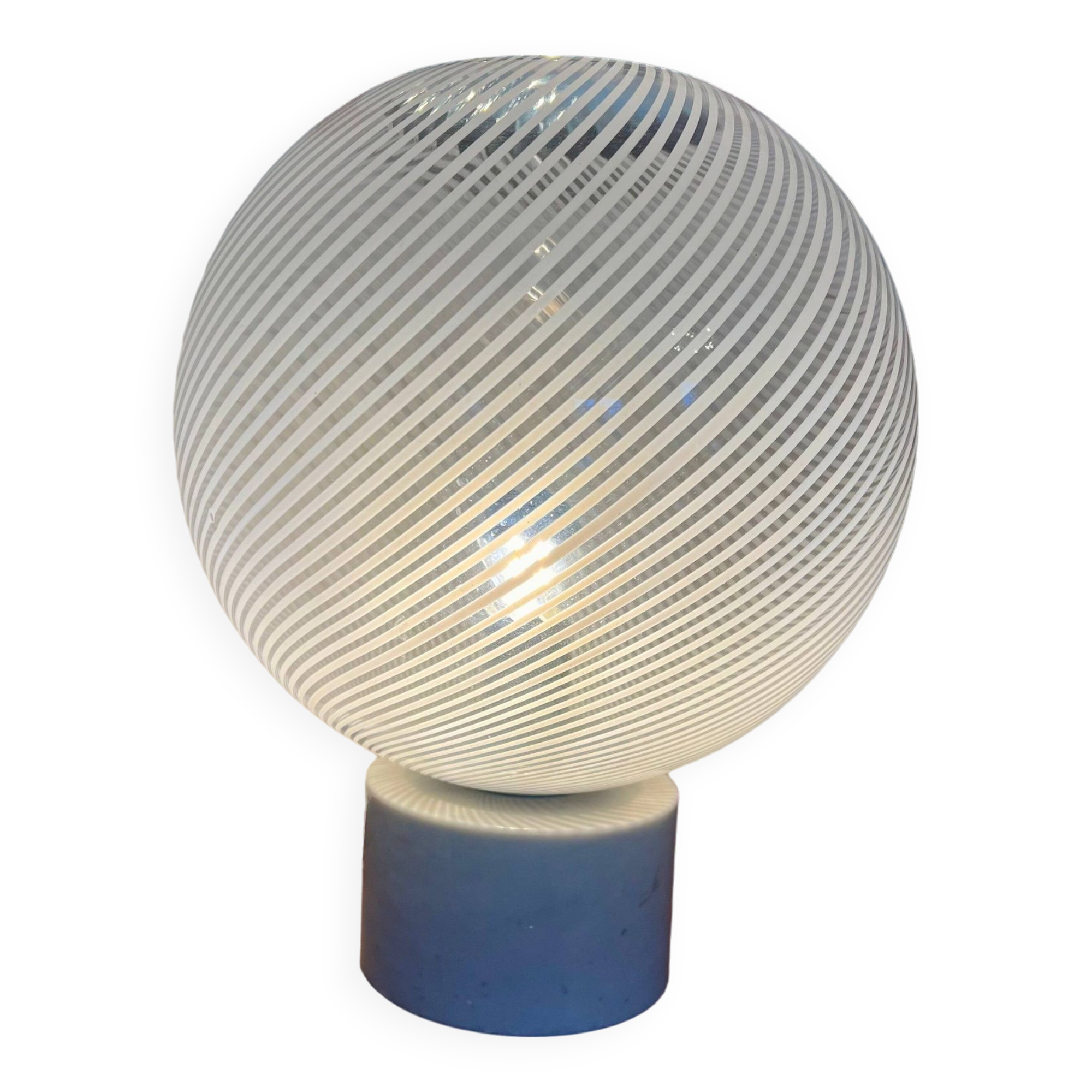 Desk Lamp, Marble and Murano, 1970s