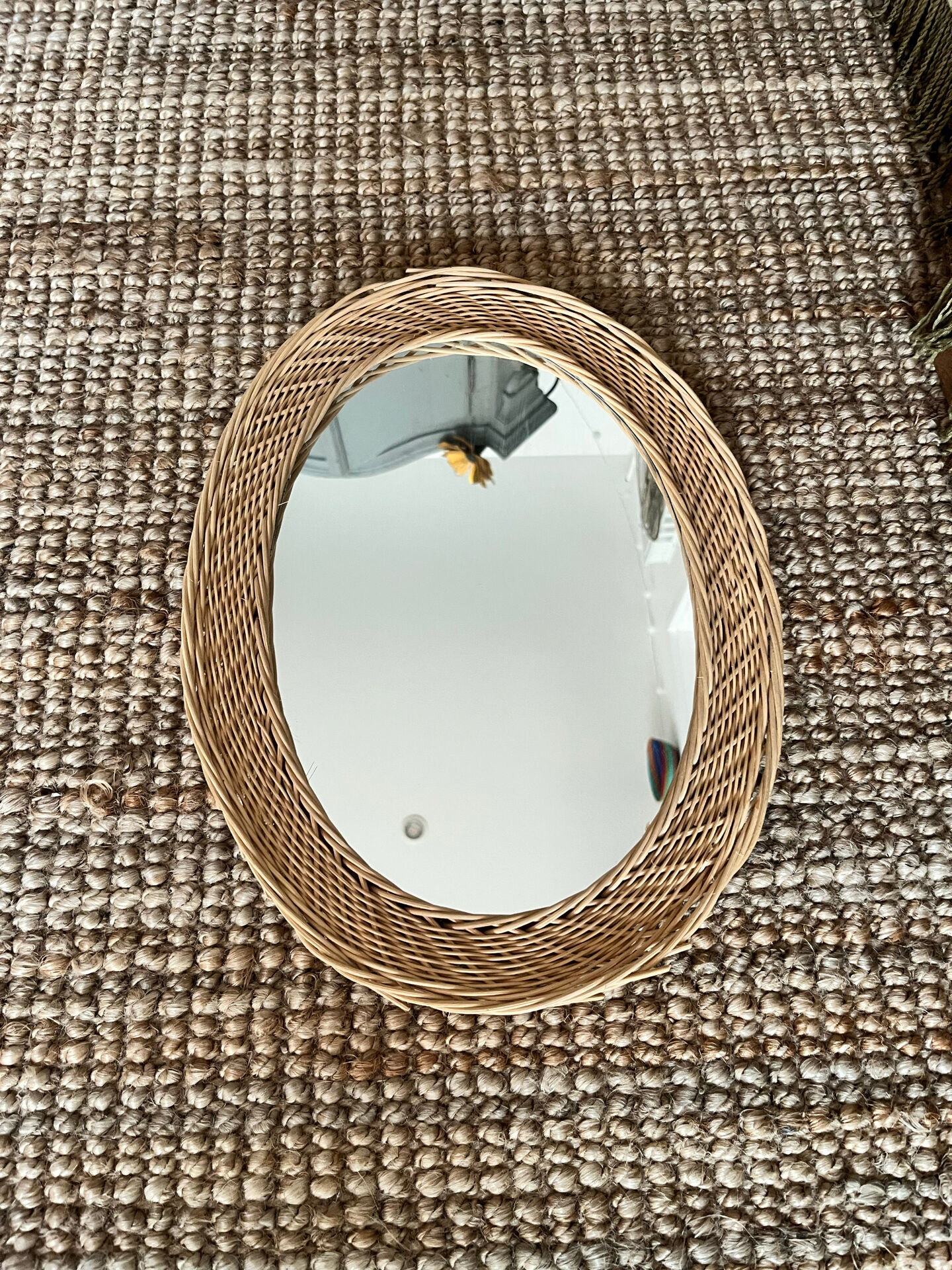 Wicker mirror