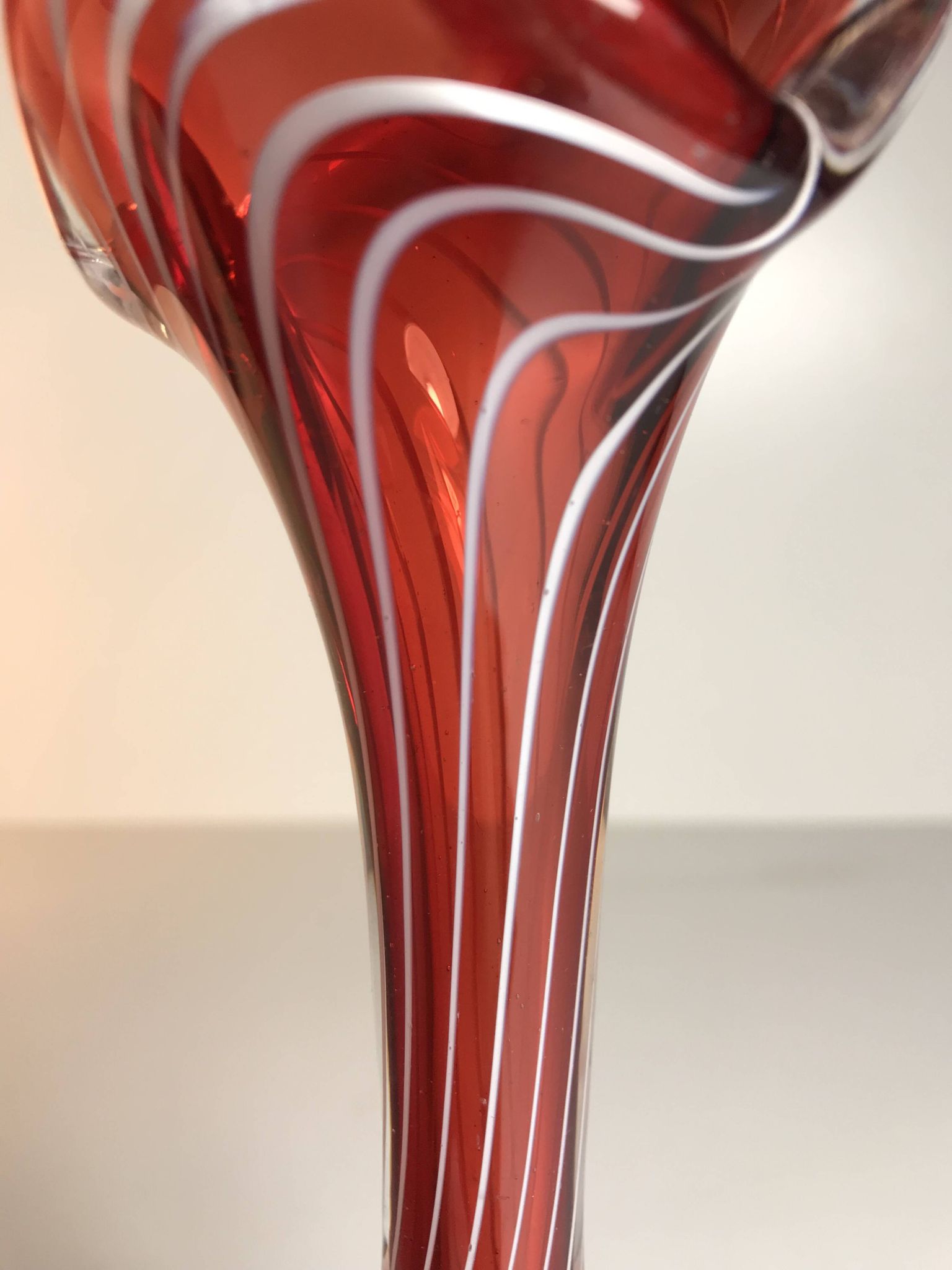 Murano Glass Vase Italy, The '70s