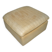 Roche Bobois leather pouf, 1970s