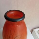 Vase ancien signé henri martin peint à la main