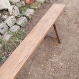 Old oak farm bench