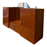 Antique wall-mounted toilet cabinet