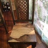 Indian temple door table and 6 chairs 184x104x74