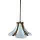 Bamboo acrylic and opaline hanging pendant, 1970,  58cm