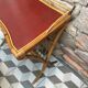Rattan and leather booster desk