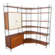 WHB teak shelving system, 1960s–70s retro vintage style.