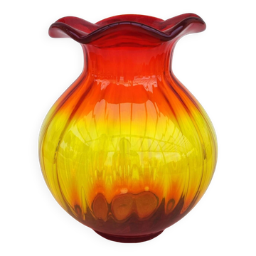 Vase en verre Ambré