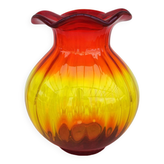 Vase en verre Ambré