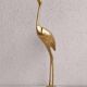 Brass heron on base