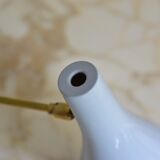 Original 1950s light blue & brass metal Swing Wall Light Made by Cosack, Germany