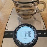 8 Arcoroc smoked glass cups