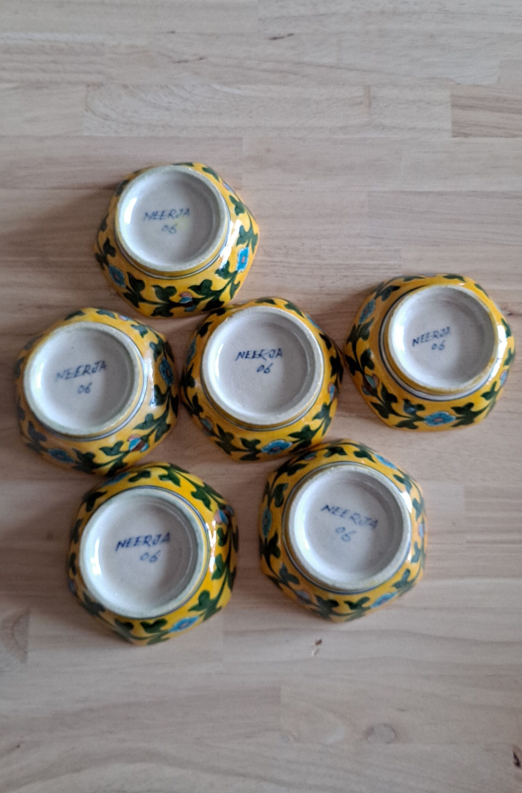 Set of 6 neerja indian cups