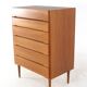 Large tall XL Danish chest of drawers - mid century modern in teak