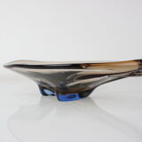 Mid-Century Art Glass Bowl by Zelezno Borske Sklo, 1960's