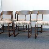 Suite of 6 Baumann chairs model Sleigh