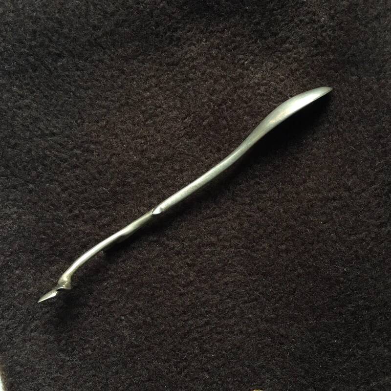 11 cm sculpted fine salt tea spoon