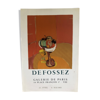 Poster Defossez Galerie de Paris 1968
