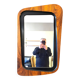 Rosewood Mirror Glas & Trä Sweden 50"