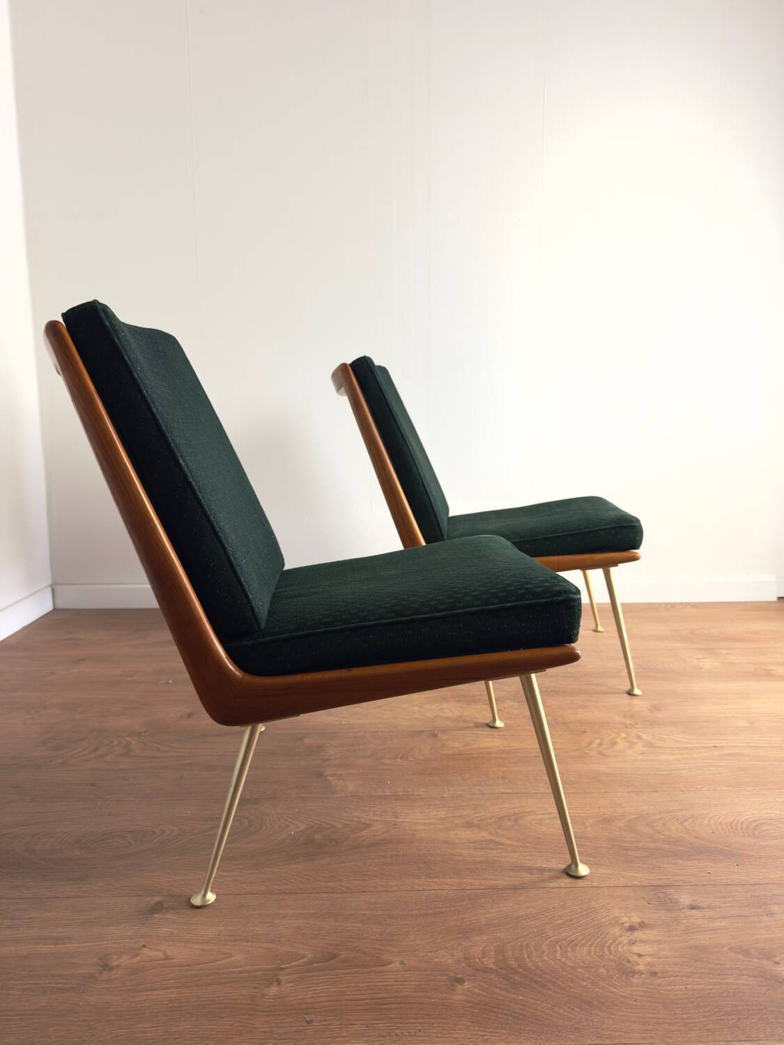 Pair of “Early Boomerang” armchairs attributed to Hans Mitzlaff & Eugen