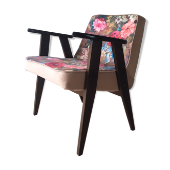 Jozef Chierowski fauteuil, modèle 366 dans Flovers, Midcentury, restauré