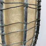 Patinated rustic copper and steel floor lamp with lantern, Indonesia 1980s