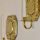 Pair Of Mid Century Swedish Brass Sconces