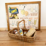 Vintage wicker basket