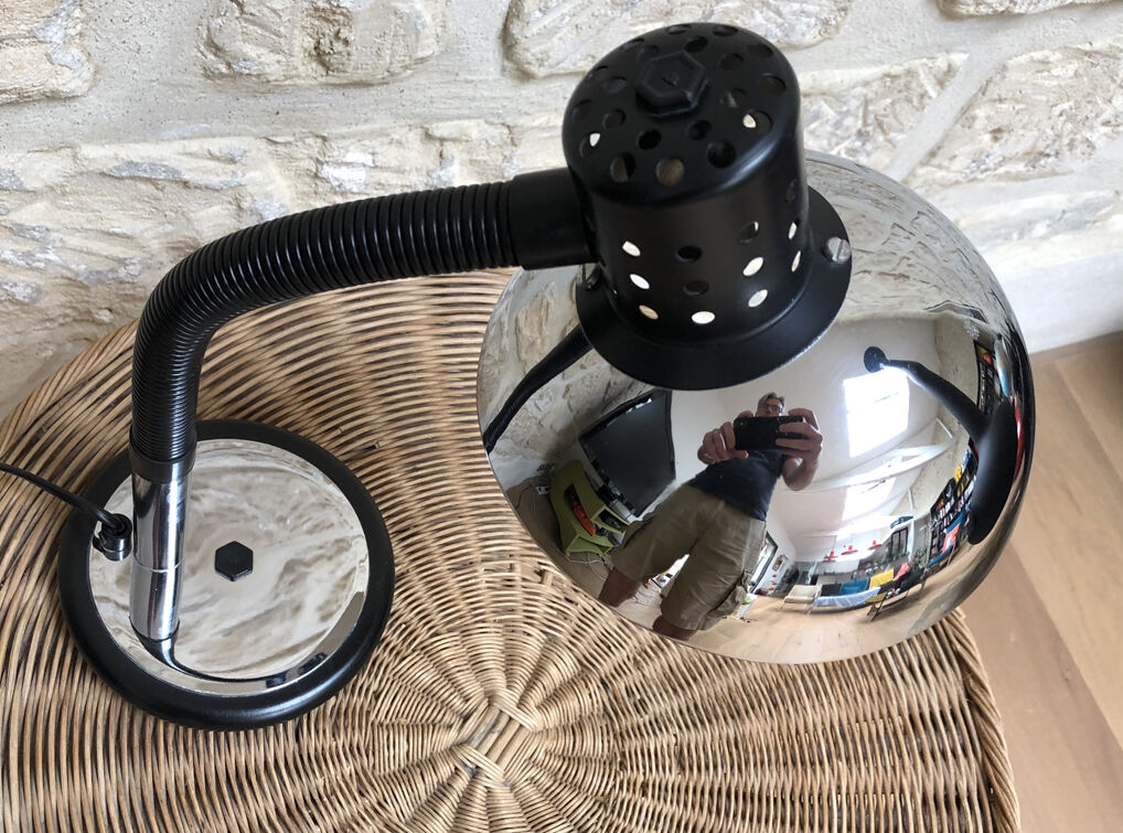 Lampe vintage chromée