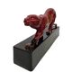 French Ceramic Art Deco Statue Of A Panther 1930s