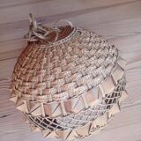 Vintage wicker lampshade