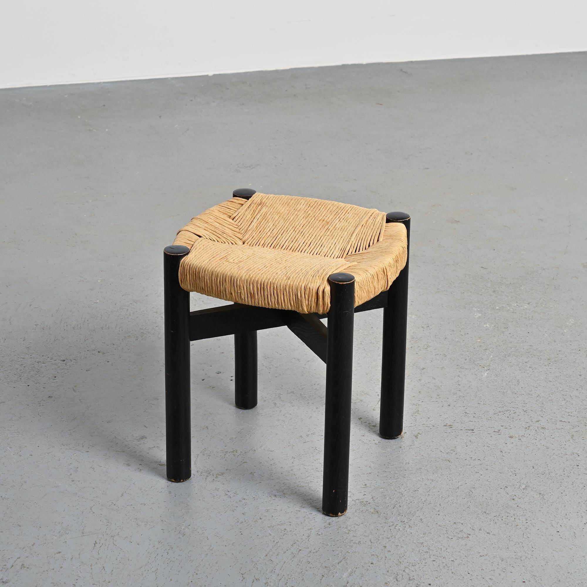 Tabouret Méribel par Charlotte Perriand, circa 1950