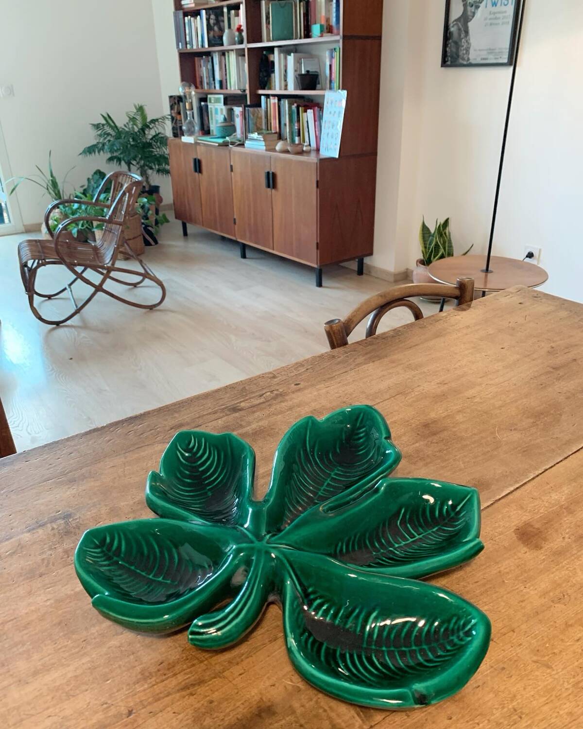 Old ceramic dish in the Vallauris style