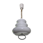 Hanging rises down in opaline chrome handle