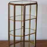 Brass jewelry showcase box