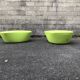 2 poufs Polar verts de Tacchini