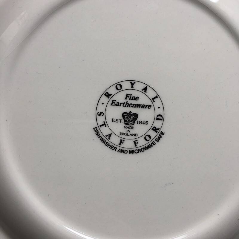 Assiette Royal Stafford Dessert Herdsman Black