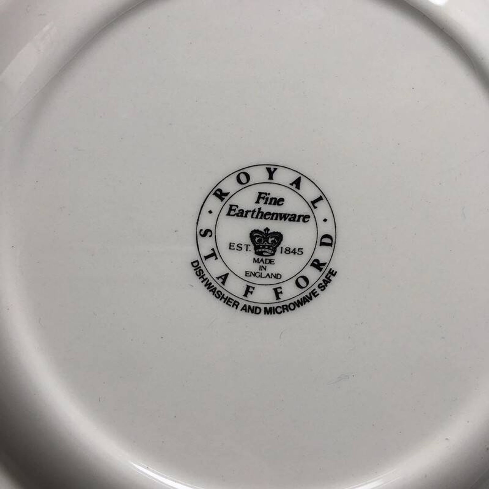 Royal Stafford Dessert Herdsman Black Plate