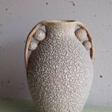 Old art deco granite enamel vase