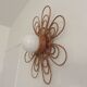 Wall light  'flower' 60s 70s rattan