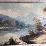 Mountain landscape painting