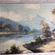 Tableau paysage de montagne