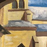 Huile sur panneau vintage