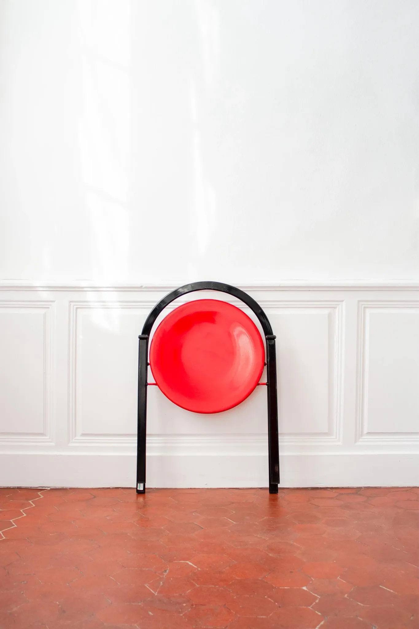 Vintage Clio chairs by Giorgio Cattelan for Cidue, black metal and wood.
