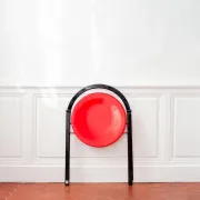 Vintage Clio chairs by Giorgio Cattelan for Cidue, black metal and wood.