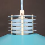 Unique colorful danish design lamp in  blue colors