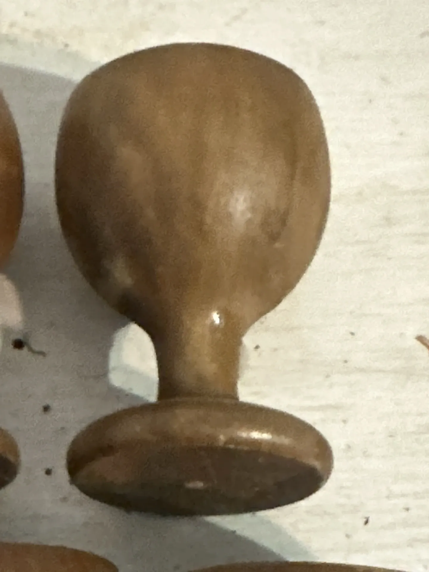 Vintage wooden egg cups – 6 pieces – 1950s