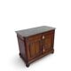Commode Umbertino en acajou et noyer, 19e siècle.