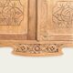 Parisian glass cabinet art deco raw wood 1930