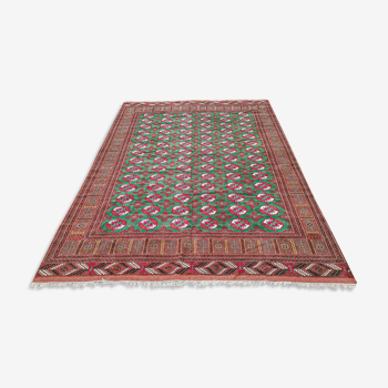 Handmade oriental rug vintage boukhara 300 x 208 cm